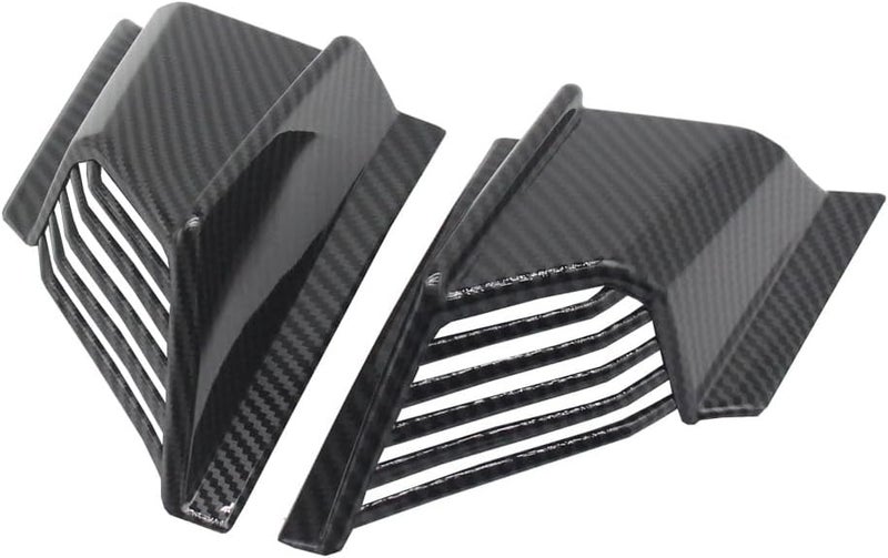 Carbon Fiber Side Spoiler Wing Kit Aerodynamic Wind Reduction For ADV150 ADV160 2019 2023 - Image 1