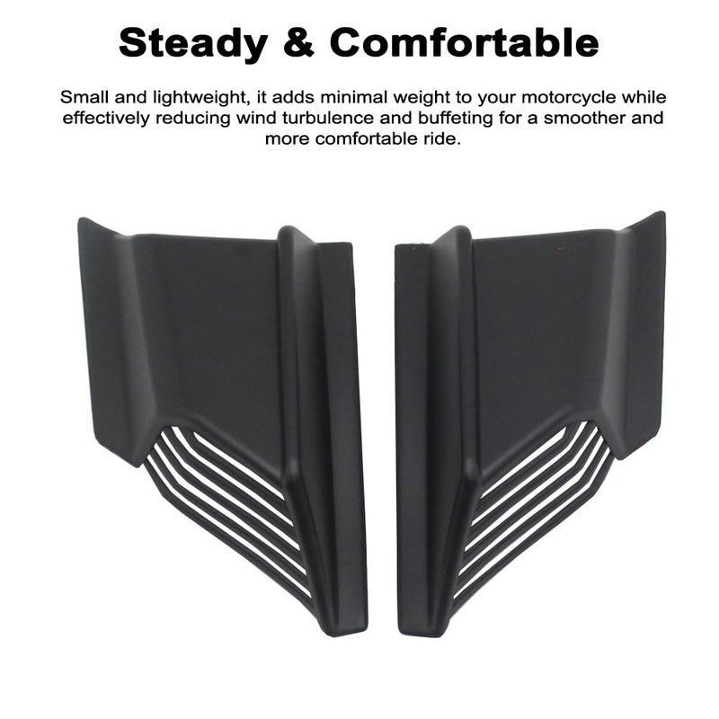 Carbon Fiber Side Spoiler Wing Kit Aerodynamic Wind Reduction For ADV150 ADV160 2019 2023 - Image 3