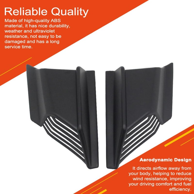 Carbon Fiber Side Spoiler Wing Kit Aerodynamic Wind Reduction For ADV150 ADV160 2019 2023 - Image 5