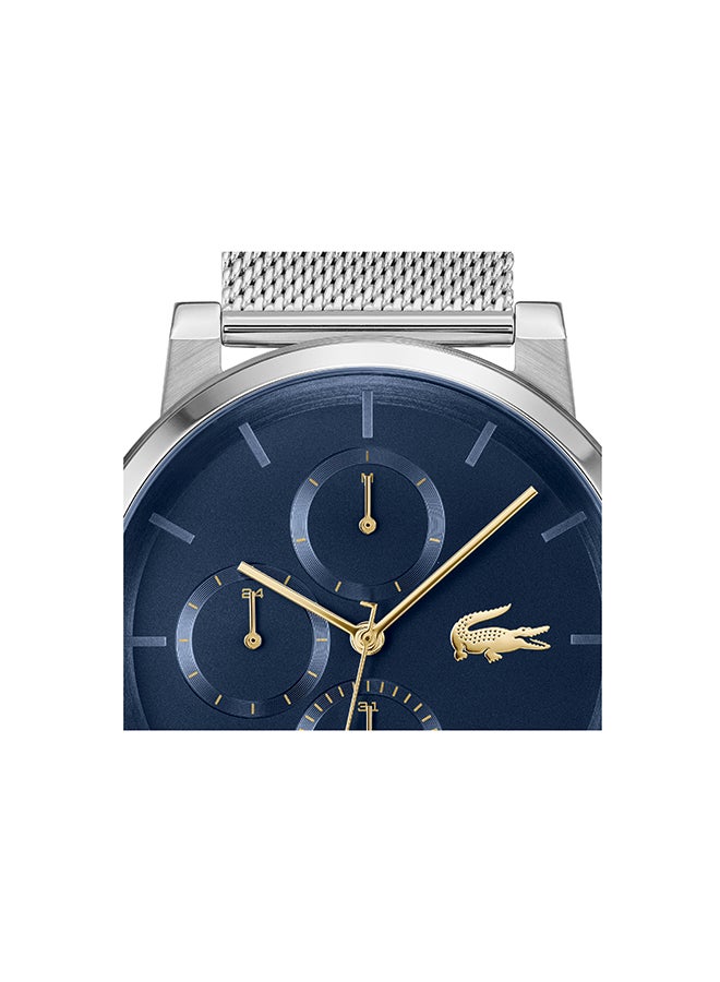 LACOSTE ROUND ANALOG MEN'S BLUE CASE WATCH - 2011409 - Image 4