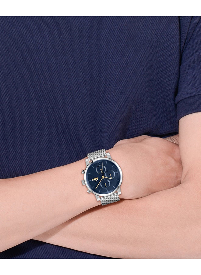 LACOSTE ROUND ANALOG MEN'S BLUE CASE WATCH - 2011409 - Image 5