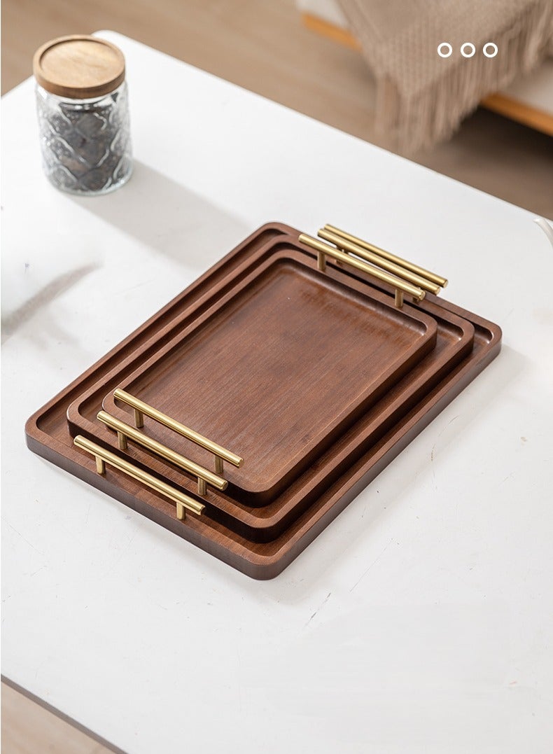 DURKU 1pc, Bamboo Coffee trays, dessert trays, coffee plates, home décor，High quality Platter for Tea, Fruits, and Decor, Perfect for Living Room, Bedroom, Office, or Gift Giving - Image 5