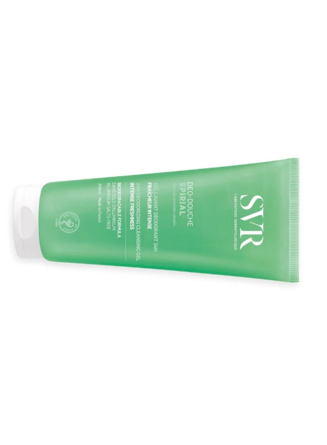 SVR Spirial Deo-Douche Deodorizing Cleansing Gel 200ml - Image 2