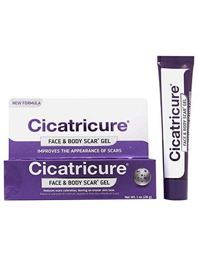 Face & Body Scar Gel, Reduces The Appearance Of Old & New Scars, Stretch Marks, Surgery, Injuries, Burns And Acne, 1 Ounce- Pack Of 2