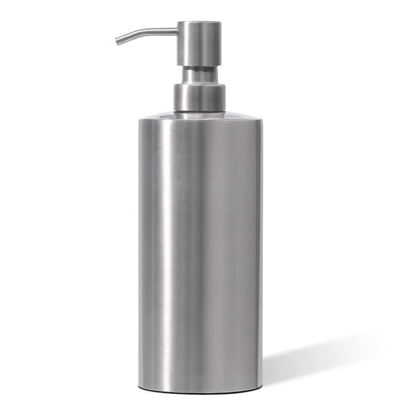 ARKTEK Large Stainless Steel Countertop Soap Dispenser  Rust and Leak Proof Liquid Hand Soap Pump Bottle for Kitchen Bathroom and Countertop Hand Dish Lotion 20 Oz  600 ml
