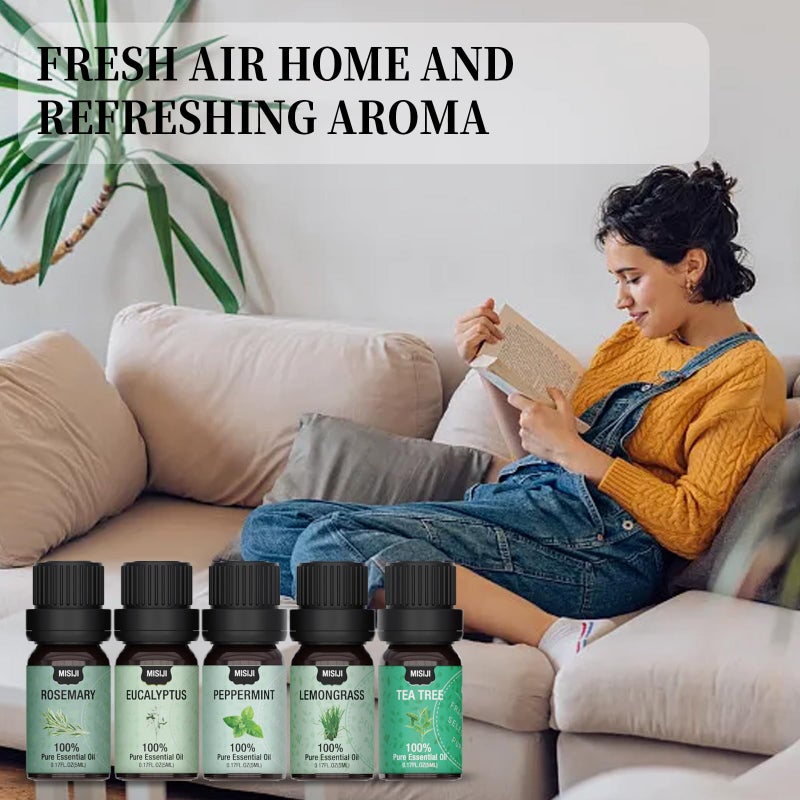 MISIJI Essential Oils Set Top 12 Aromatherapy-Essential Oils for Diffuser for Home,Air Freshening Diffuser Oils Scents for Aromatherapy,Laundry,Candle&Soap Making,Humidifiers 12 X 5ML - Image 4