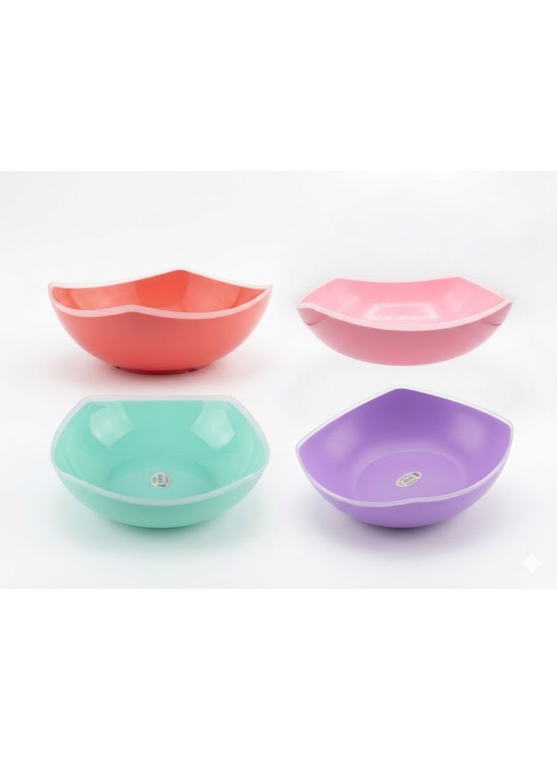 Deep, multi-purpose wave-shaped plastic plate – Code 962