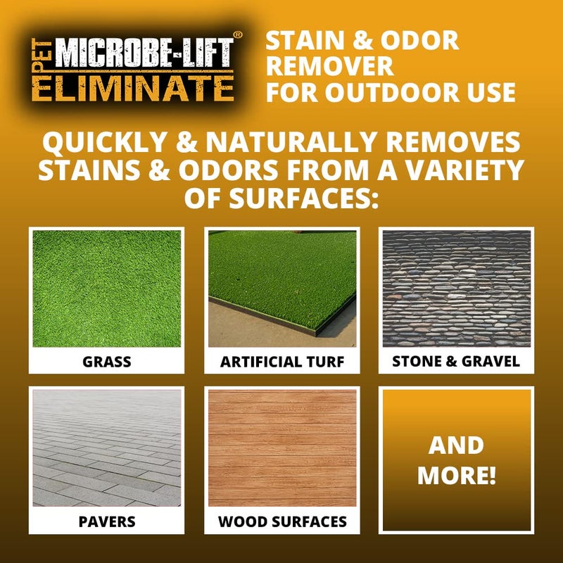 Microbe Lift MICROBE-LIFT Outdoor Pet Odor Eliminator For Strong Odor On Turf, Patios, Deck, and Lawns - Keeps Pets From Going in Same Spot, 32oz - Image 4