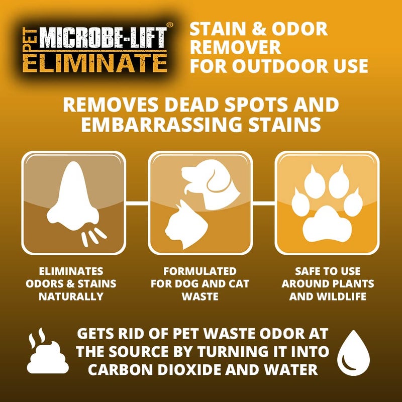 Microbe Lift MICROBE-LIFT Outdoor Pet Odor Eliminator For Strong Odor On Turf, Patios, Deck, and Lawns - Keeps Pets From Going in Same Spot, 32oz - Image 5