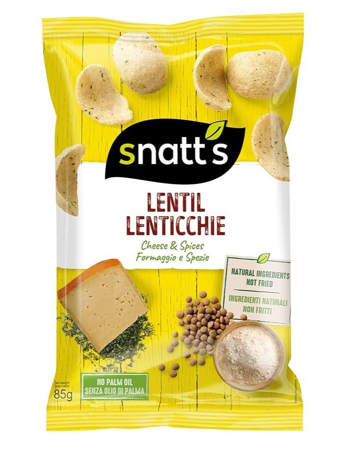Snatts Cheese & Herbs Lentil Chips 85g - Image 1