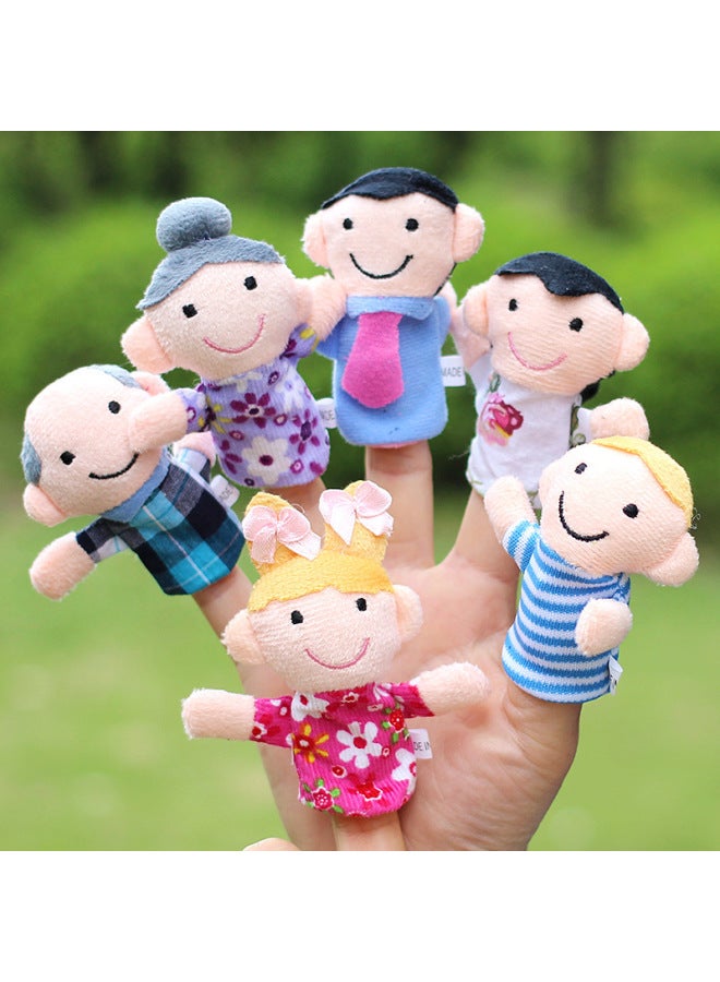 Baby Toy Finger Puppet_love Each Other Family Finger Puppet_hand Puppet Short Plush Children's Toy Manufacturers-Height:7*3cm - Image 1
