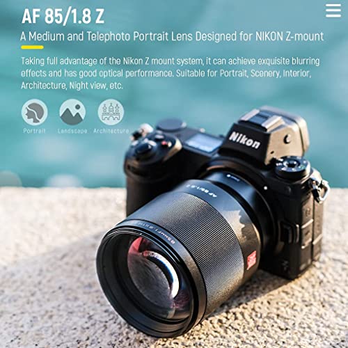 VILTROX 85mm F1.8 Z Autofocus Full Frame Large Aperture Lens with STM Motor Support Eye-AF Portrait Lens Compatible for Nikon Z Mount Mirrorless Camera Z5 Z6 Z7 Z50 Z6 Z7 - Image 2
