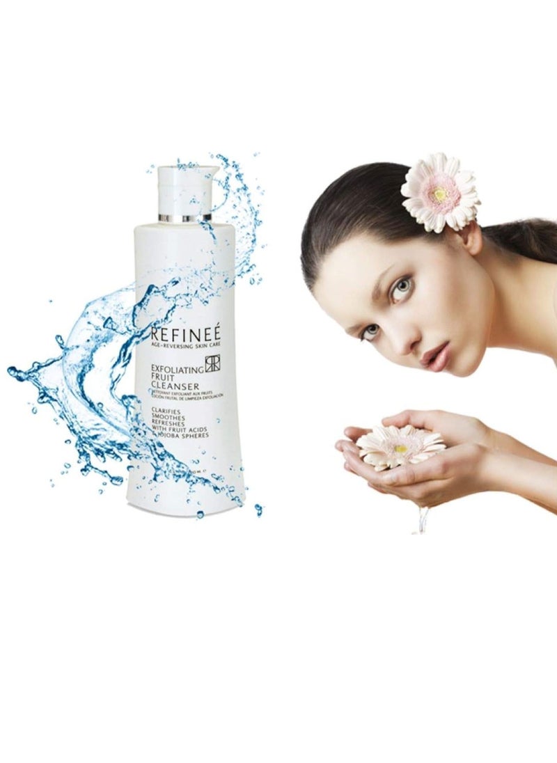 Refinee Natural Face Cleanser for Acne Prone Skin, Pore Clarifying Facial Scrub, Face Wash for Oily Skin, Gentle Exfoliating & Clarifying Face Fruit Cleanser for Oily and Acne Prone Skin 1oz  - Image 2