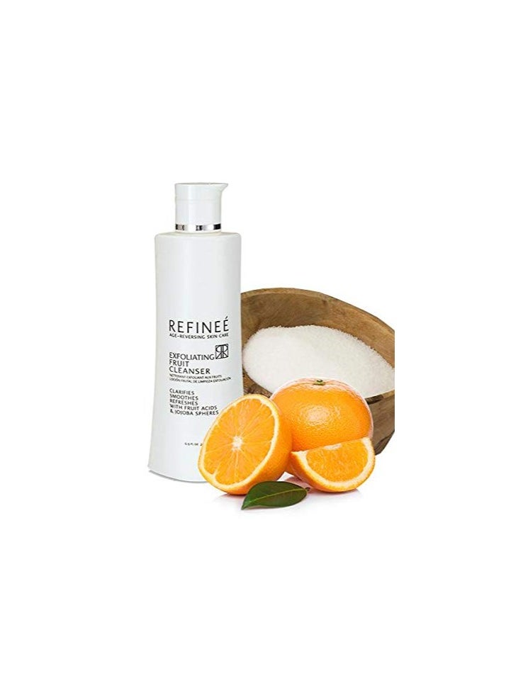 Refinee Natural Face Cleanser for Acne Prone Skin, Pore Clarifying Facial Scrub, Face Wash for Oily Skin, Gentle Exfoliating & Clarifying Face Fruit Cleanser for Oily and Acne Prone Skin 1oz  - Image 3