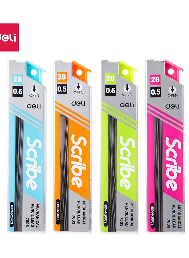 DELI 2B MECHANICAL PENCIL LEAD 7003 3PC E7003-2B-3P - Image 1