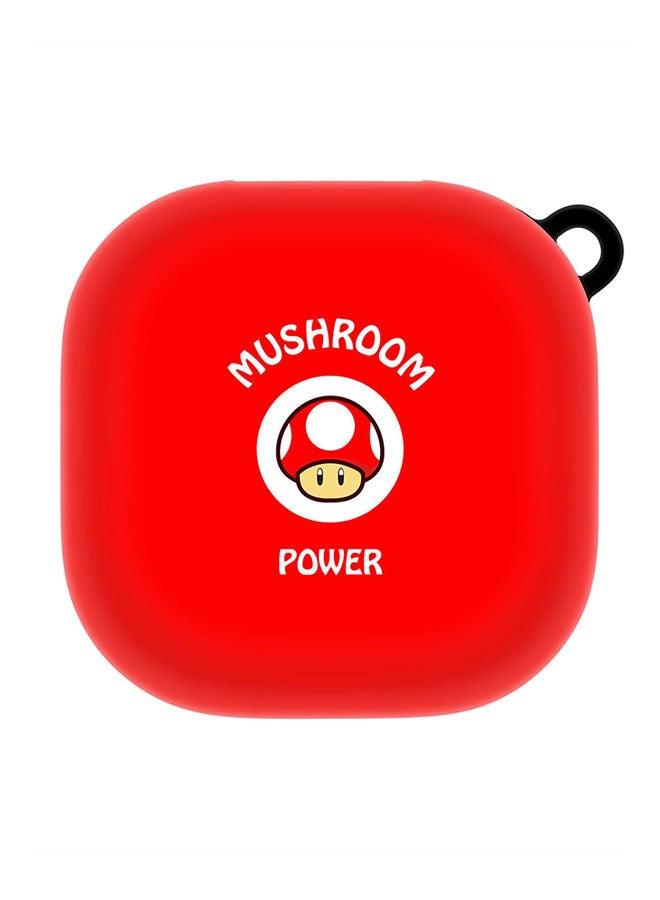 Stylizedd StylePods Custom Case Samsung Galaxy Buds Pro (2021) / Buds Live Case With Anti-Lost Keychain - Mushroom Power  - Image 1