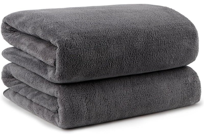 Microfiber Bath Towel 70*140cm, Soft, Durable, Super Absorbent and Fast Drying, Grey - Image 1