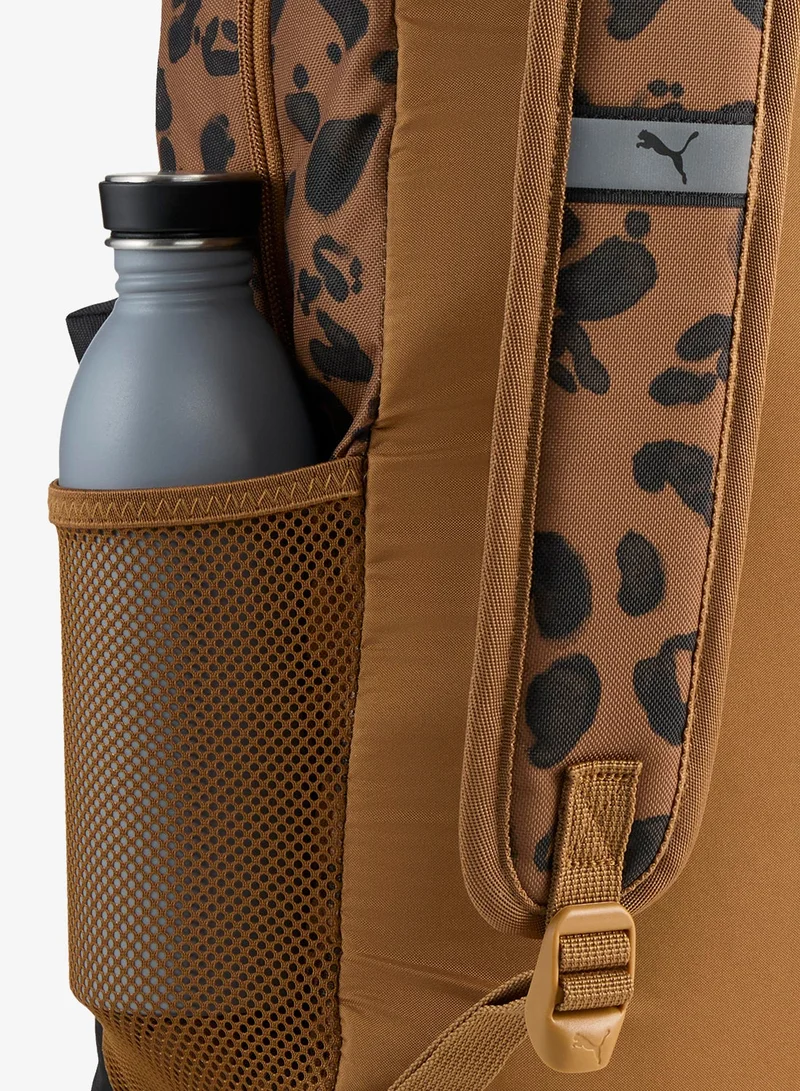 Puma PUMA Black-Kona Brown-Leopard AOP Phase Aop Backpack  | Best Price UAE