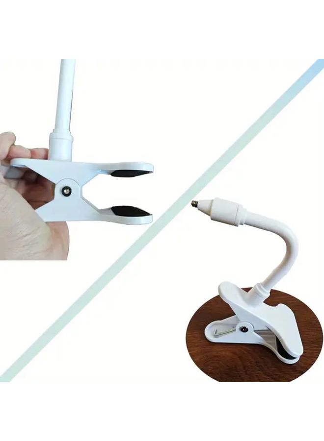 White Flexible Wall Mounted Security Camera Bracket Multi Angle Adjustable - Image 4