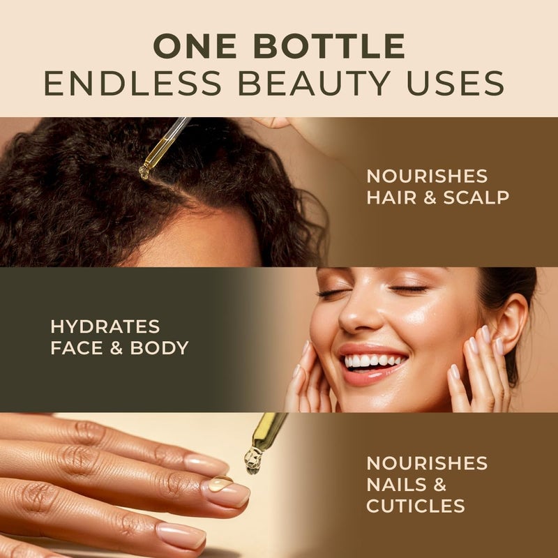 Gya Labs Jojoba Carrier Oil - 3.4 Fl Oz - for Hair, Skin, Face, Scalp & Body Massage - Image 3