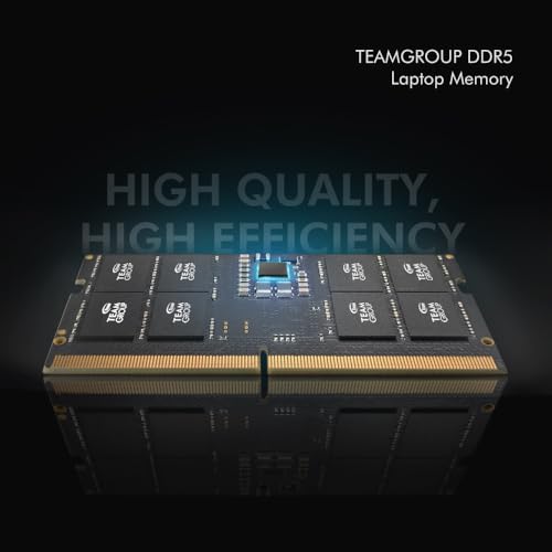 TeamGroup ذاكرة لابتوب TEAMGROUP Elite SODIMM DDR5 سعة 32 جيجابايت (2x16 جيجابايت) 5600 ميجاهرتز (PC5-44800) CL46 غير متوازن غير مخزن 1.1 فولت 262 دبوس - TED532G5600C46ADC-S01 - Image 2
