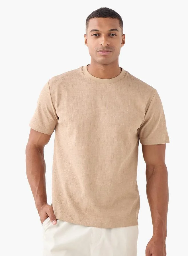 Iconic Iconic Relaxed Fit Textured T-shirt