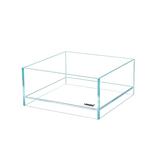 LANDEN Glass Air Aquarium Tank Multi-Scene Landscape Aquarium, 1.6Gallon Rimless Low Iron Shallow Tank,10.63" W×10.63" D×4.72" H (27cmx27cmx12cm) 5mm Thickness - Image 2