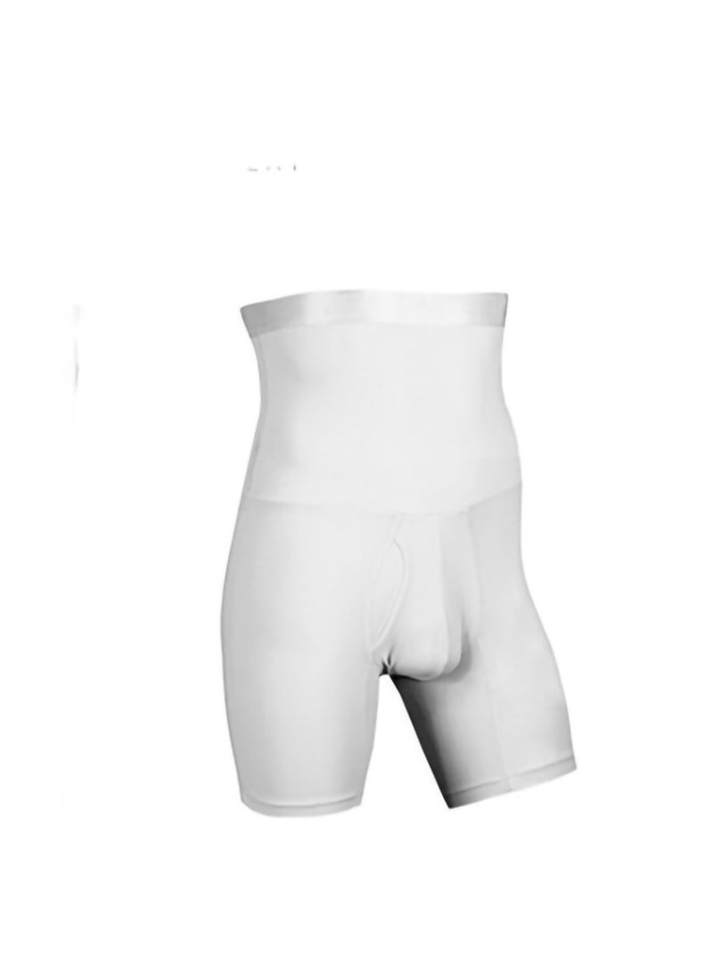 Jolly Chic Men's Body Shaping Suits, Belly Slimming and Body Shaping, High Waist Compression Boxer Underwear, Abdominal Control Shorts - Image 1