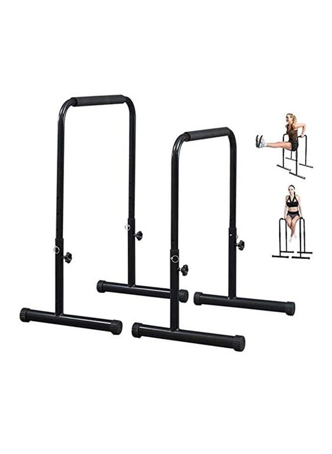 Max Strength Adjustable Dip Bars, Full Set Dip Up Stand Station Tricep Strength Trainning Dips  - Image 1
