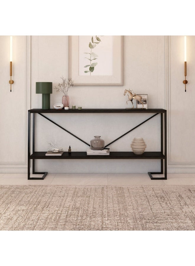 الهوم طاولة مدخل 25x80x200 سم - أسود - Image 1