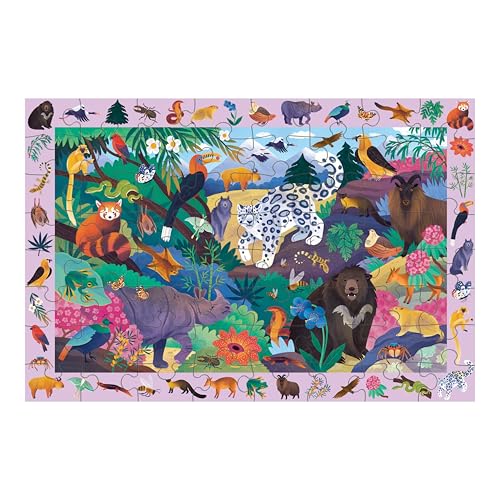 Mudpuppy in The Mountains — 64 Piece Search & Find Puzzle Jigsaw Puzzle Featuring Diverse Himalayan Mountain Animals and Over 40 Hidden Images to Find for Ages 4+ - Image 1
