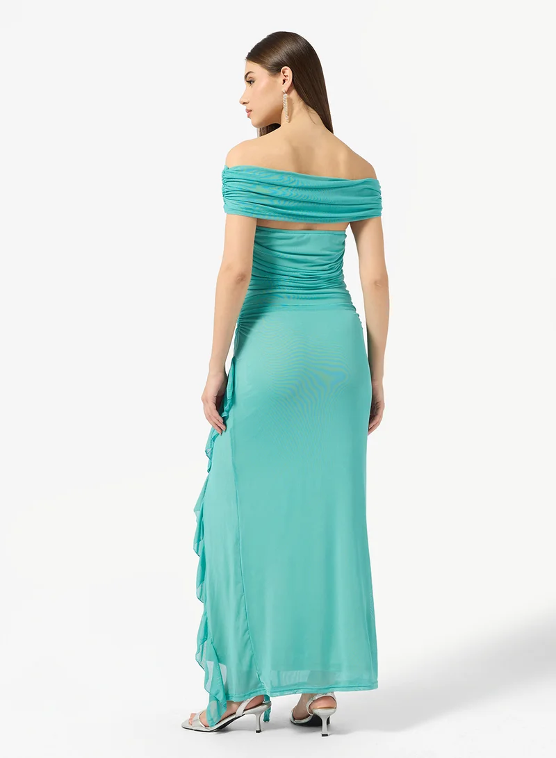 ELLA Off Shoulder Dress With Slit