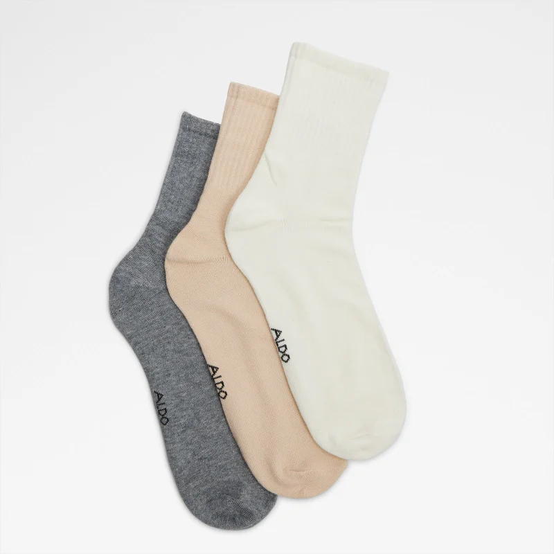 الدو NARERED Pack of 3 Ribbed Crew Socks