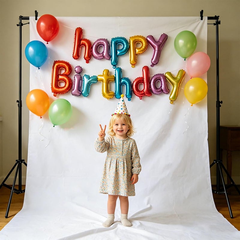 TYTYUU White Backdrop for Photo Shoots, White Photo Background for Portraits, Photography, Product, Wedding, Video Recording, 3 x 3 m - Image 5