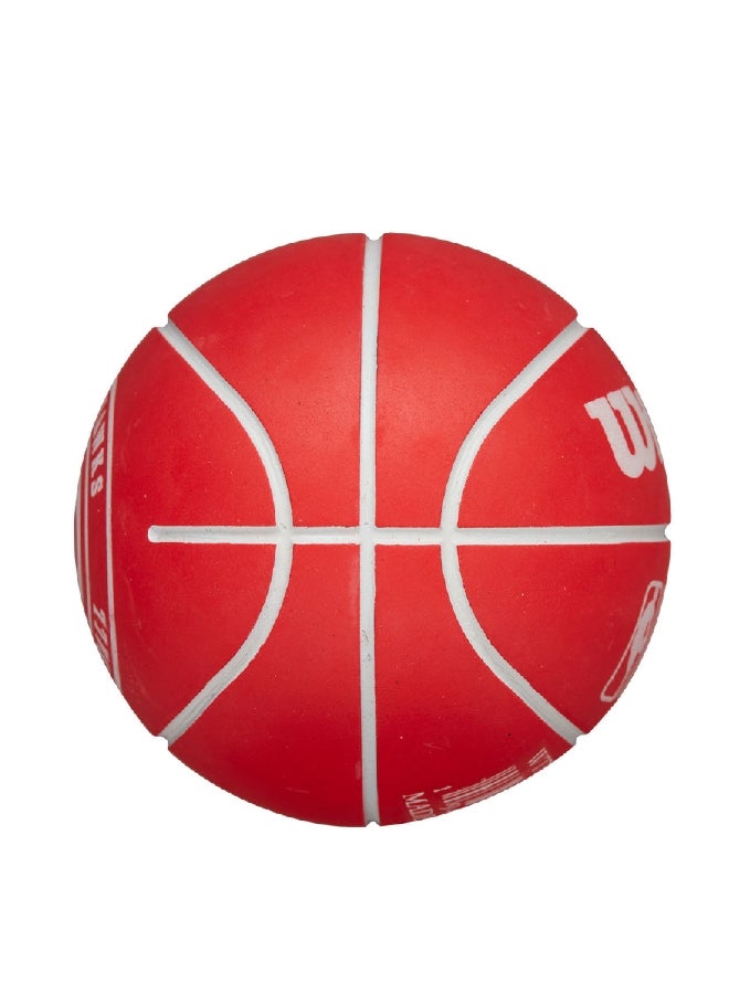 Wilson NBA Atlanta Hawks Super Mini Dribbler Basketball Red and White 6 x 6 x 6 cm WTB1100PDQATL - Image 2