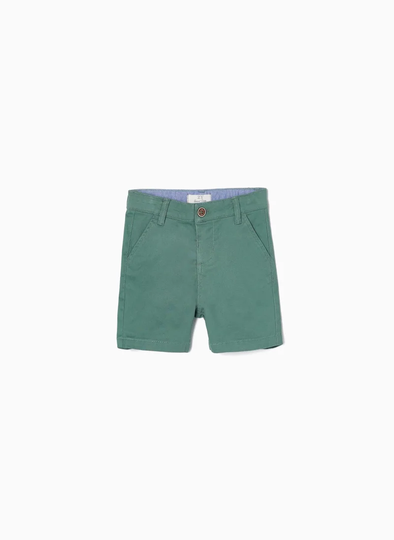 زيبي Shorts with Oxford Detail for Baby Boys