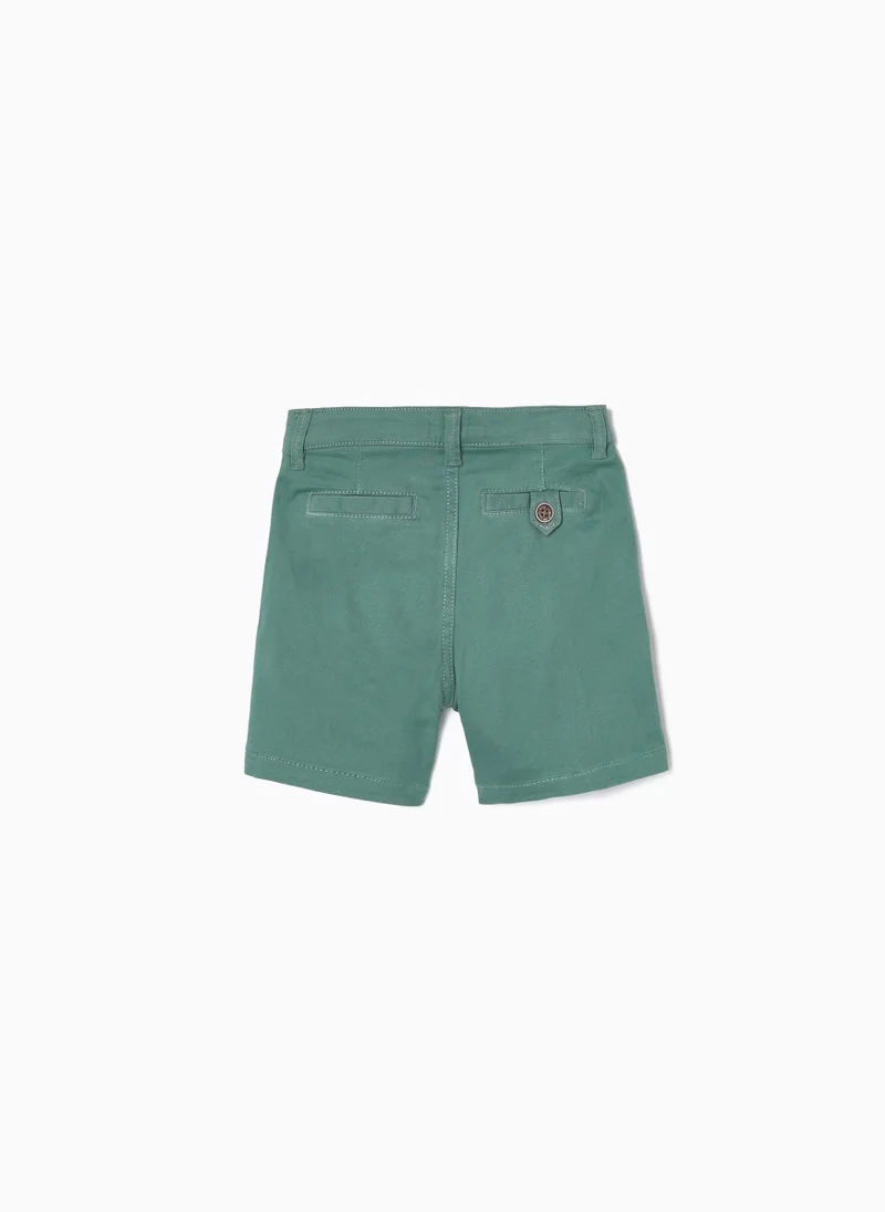زيبي Shorts with Oxford Detail for Baby Boys