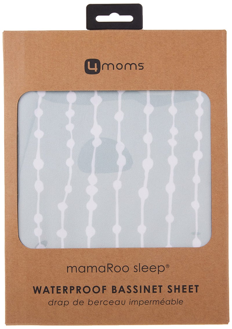 4moms mamaRoo Sleep Waterproof Bassinet Sheet - Beads, Sage - Image 5