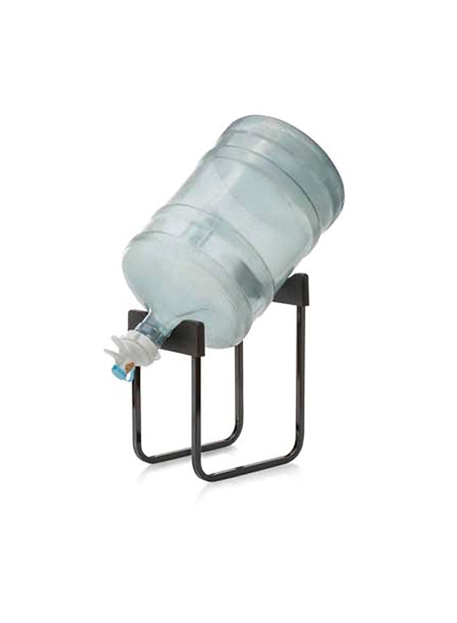 Water Dispenser Bottle Stand With Aqua Valve Clear/Black 40x34x8cm