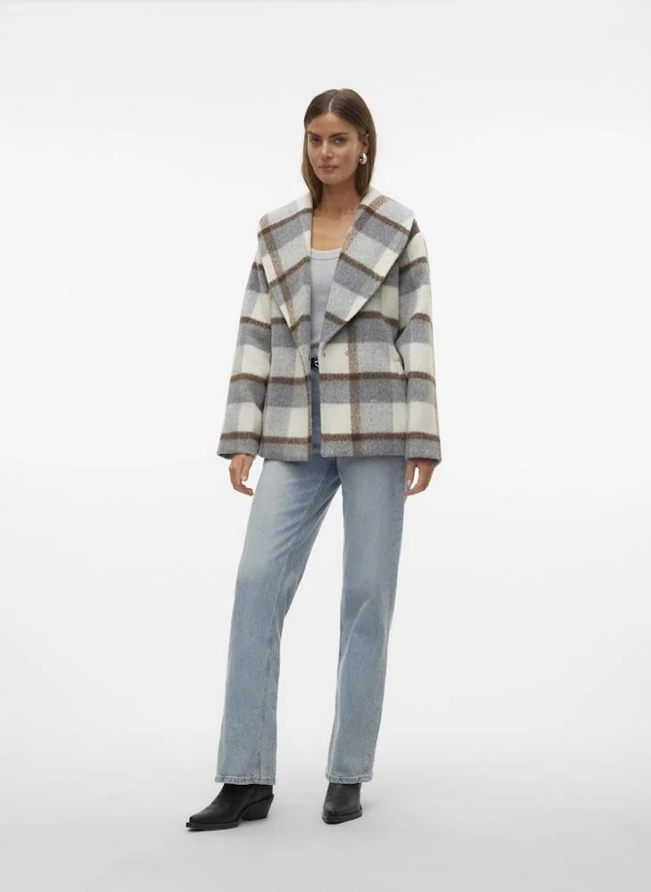 VERO MODA V Neck Pocket Strap Coat