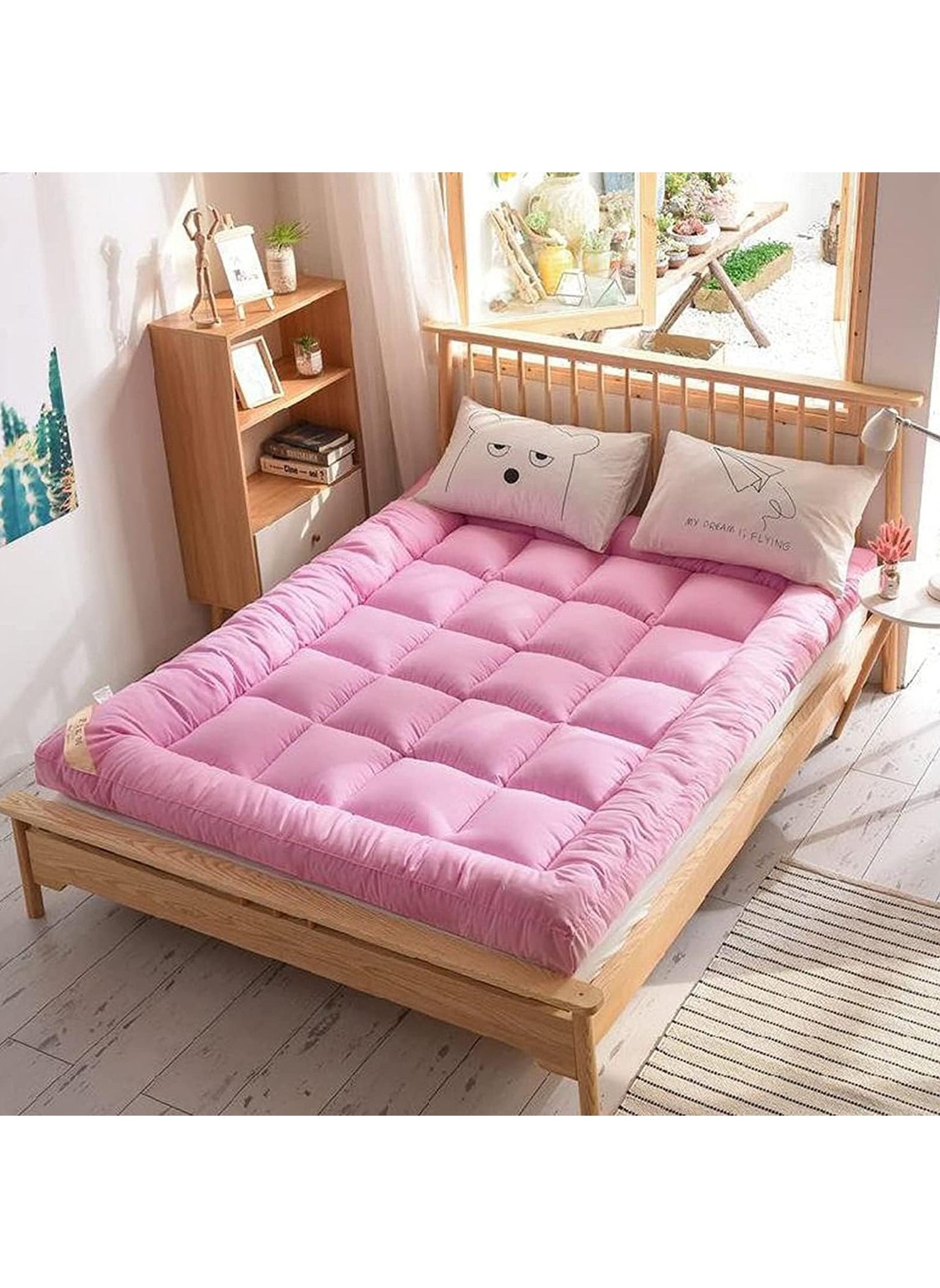 DubaiGallery Microfiber Soft Mattress Protector Topper for Bed King Size Padding for Bedroom 