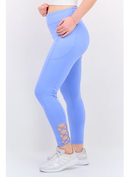 GILLY HICKS Women Sportswear Fit Pull On Training Tights, Blue  - Image 2