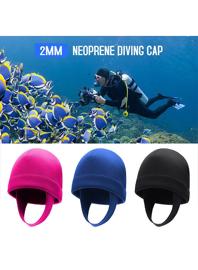 Generic 2mm Neoprene Snorkeling Cap UV Protection Warm Diving Hood Wetsuit Beanie Cap for Snorkeling Swimming Surfing Kayaking - Image 5