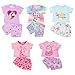 Ecore Fun Girl Doll Clothes 5 Set 1618 Inch Baby Doll Clothes and Accessories Doll Animal Outfits GiftTops and Pants - Image 2