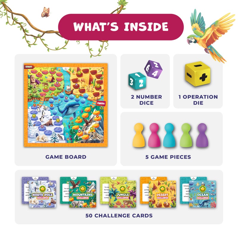 Clever Fox Play Number Hunter Math Board Game â€“ Addition & Subtraction Games for Kids Ages 4-8 â€“ Fun Educational STEM Game for Kindergarten, 1st-3rd Grade, Homeschool & Family Game Night - Image 5