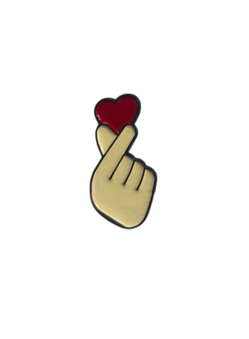 Heart with Hand Mobile Metal Sticker or Any Smooth Surface - Image 2