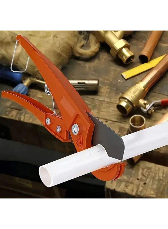 أداة القطع البرتقالية للأنابيب البلاستيكية من نوع PVC ذات الضبط السريع للأنابيب البلاستيكية PEX - Image 3