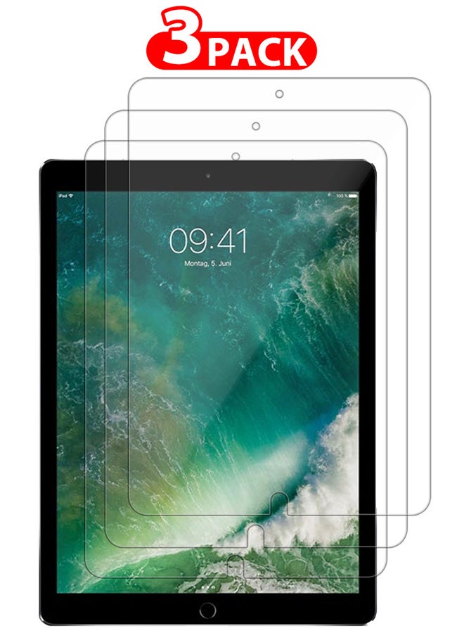 CATANES 3 Packs For Apple iPad Pro 12.9 2017 Screen Protector 9H Hardness Tempered Glass Scratch Resistant HD Display Screen Protector - Image 1