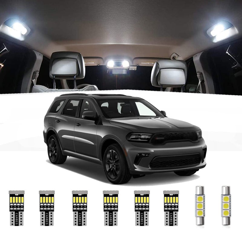AWALITED مجموعة أضواء LED داخلية لدودج دورانجو 15 قطعة، لمبات خريطة وسقف فائقة السطوع لجميع موديلات 2011 2012 2013 2014 2015 2016 2017 2018 2019 2020 - Image 1