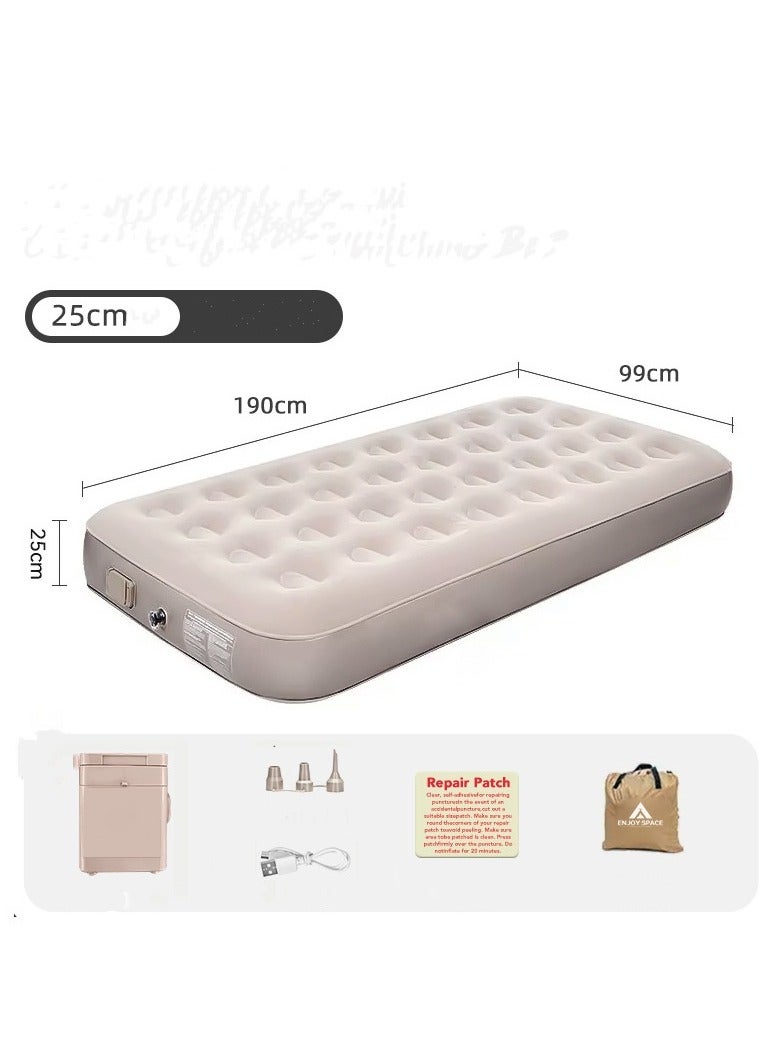 عام مرتبة قابلة للنفخ أوتوماتيكية قابلة للنفخ للتخييم في الهواء الطلق، زيادة وسماكة، حصيرة تخييم واحدة، قيلولة قابلة لإعادة الشحن كنبة هوائية 190*99*25 - Image 2